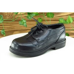 Cherokee Toddler Boys 11 Medium Black Derby Oxfords Leather